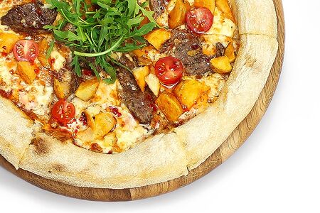 Пицца c говядиной в сладком чили