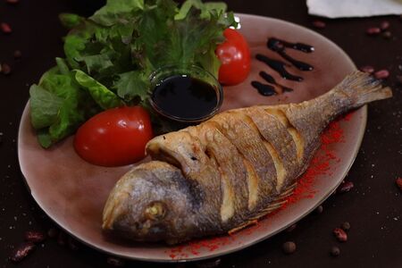 Дорадо на мангале