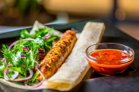 Люля-кебаб из курицы с сыром