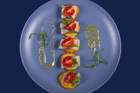 Закуска из сельди на картофеле