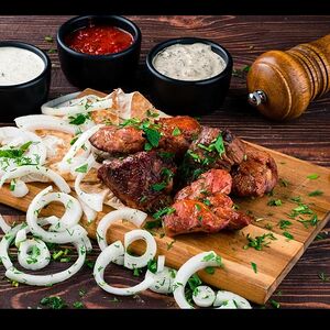 Свиная шея на мангале