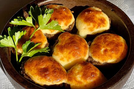 Шампиньоны на кеци