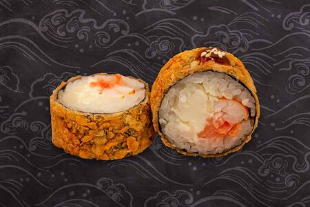 Горячий лосось с креветкой