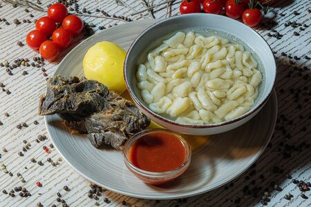 Хинкал Лакский с сушеным мясом говядины