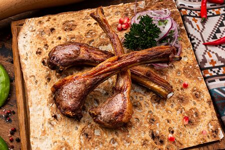 Шашлык из бараньей корейки