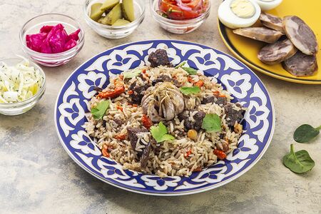 Плов на огне из курицы