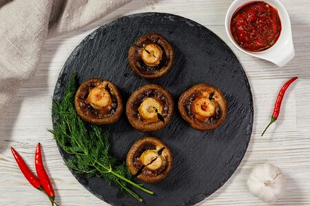 Шампиньоны на углях