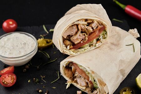 Шаурма по-болгарски с куриным шашлыком