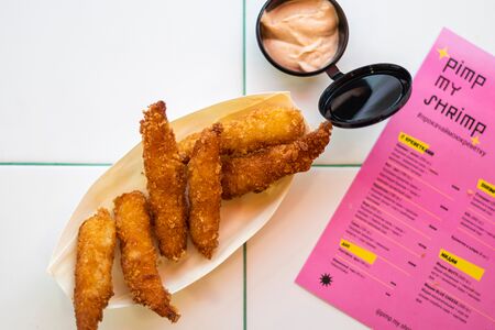 Креветки в кляре