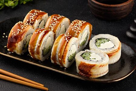 Унаги с огурцом