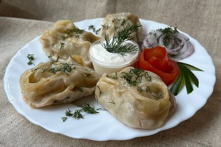 Манты с говядиной