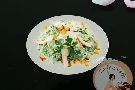 Салат цезарь с курицей