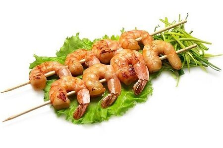 Шашлычок из креветок 8 шт