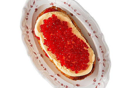 Бутерброд с икрой