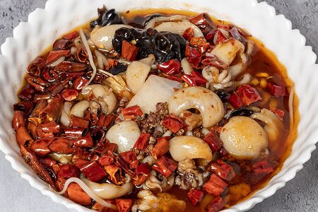 Каракатица жареная по-сычуаньски