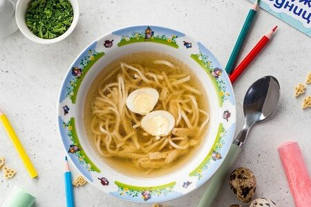 Куриный бульон, детский