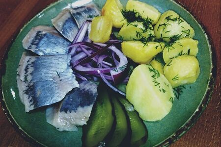 Сельдь с картофелем