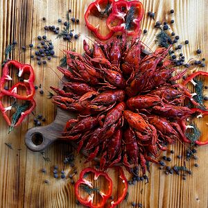 Донские раки мелкие вареные в ароматном бульоне