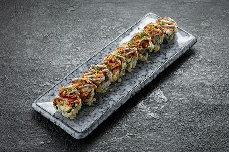 Темпура с гребешком и трюфельным соусом