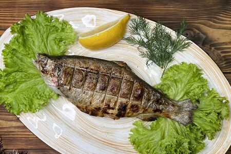 Форель на мангале