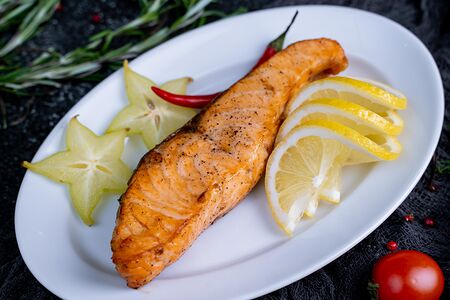 Филе семги на мангале