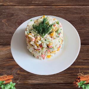 Салат крабовые палочки