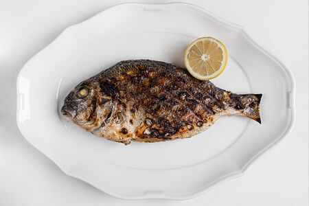 Дорадо на гриле