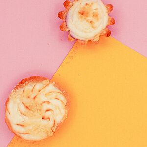 Песочная корзиночка с творогом