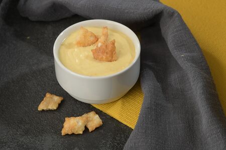 Крем-суп сырный с курицей