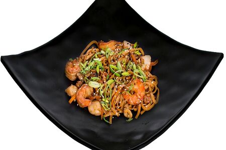 Wok-соба с морепродуктами