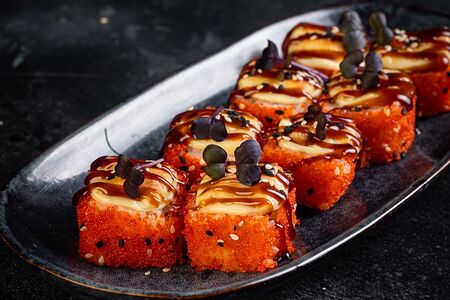 Сяке краб гриль