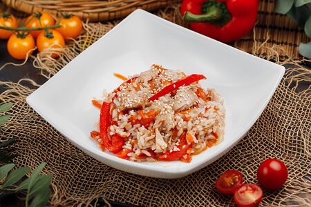 Тяхан с морепродуктами