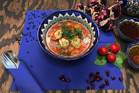 Пельмени с овощами