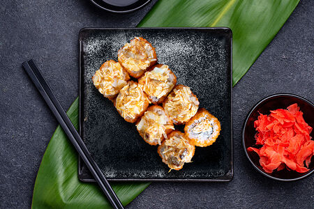 Запеченный краб тобико