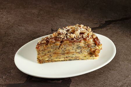 Блинный маковый торт