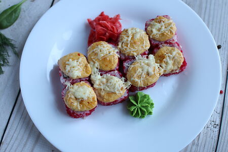 Запеченный ролл Филадельфия