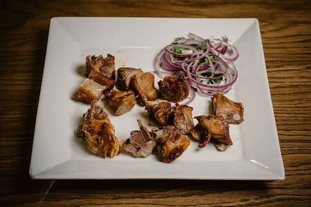 Шашлык из бараньих семечек