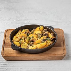 Картофель жареный с грибами