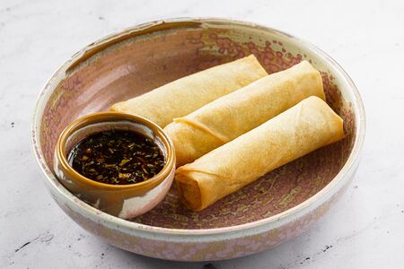 Спринг роллы со свининой и креветками