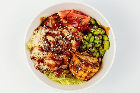 Боул с жареным угрём