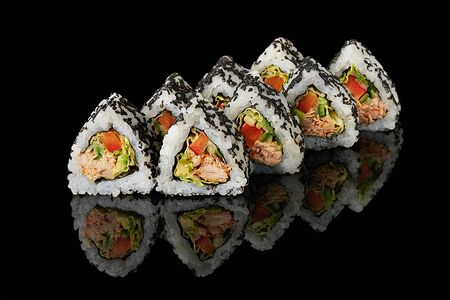 Овощной ролл с курицей