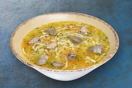 Суп-лапша с потрошками