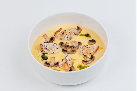 Сырный крем-суп с грибами