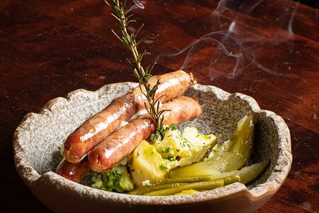 Колбаски с коньяком