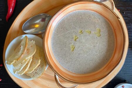 Крем-суп из белых грибов