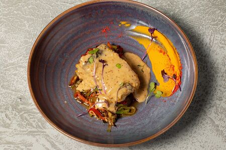 Запеченное филе трески