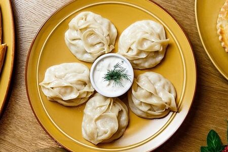 Манты с рубленой бараниной