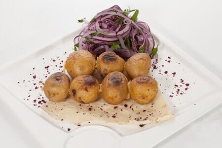 Молодой картофель с курдюком