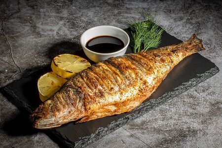 Сибас на мангале