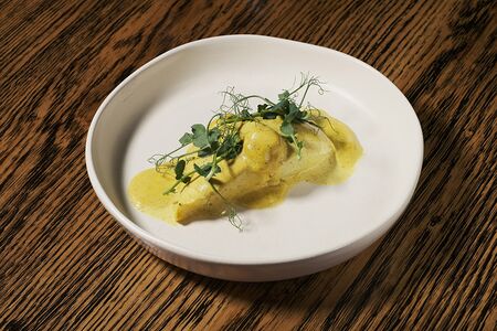 Палтус с грушей